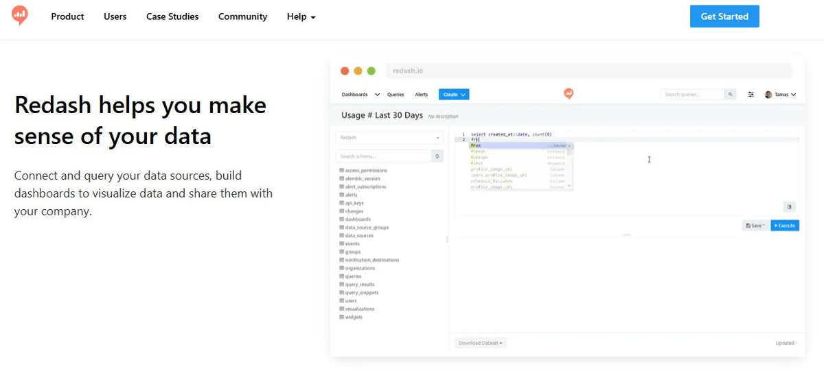 Redash Query and Visualization